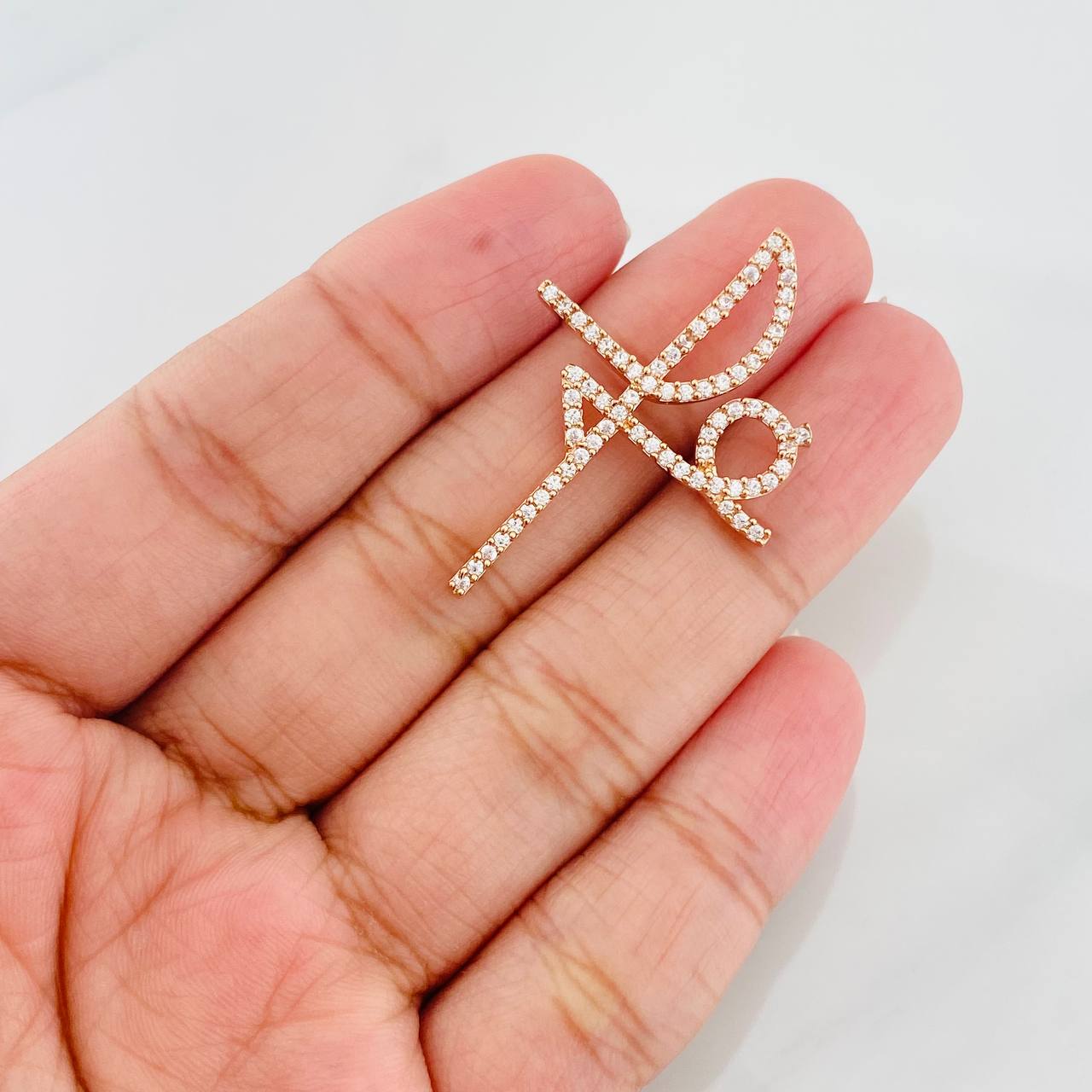 Dije Cruz Fe 3.1g / 3.8cm Oro Rosa 18K