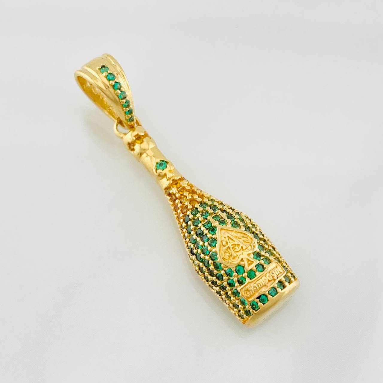 Dije Botella Champagne 4.25g / 3.7cm Oro Amarillo 18K