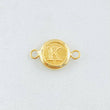 Herraje Letra K 0.4gr / 1.5cm / Oro Amarillo 18K