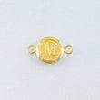 Herraje Letra M 0.4gr / 1.5cm / Oro Amarillo 18K
