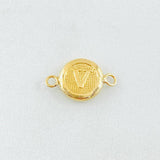 Herraje Letra V 0.4gr / 1.5cm / Oro Amarillo 18K ©
