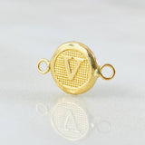 Herraje Letra V 0.4gr / 1.5cm / Oro Amarillo 18K ©