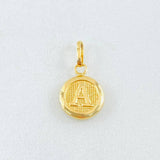 Dije Letra Circulo A 0.45 g / 1.6 cm Oro Amarillo 18K