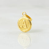 Dije Letra Circulo A 0.45 g / 1.6 cm Oro Amarillo 18K