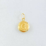 Dije Letra G 0.4gr / 1.5cm / Oro Amarillo 18K