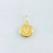 Dije Letra V 0.35gr / 1.5cm / Oro Amarillo 18K