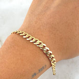 Pulso Cubano 9.1gr / 19.5cm / 6mm Oro Amarillo Nac.Esp. 18K *
