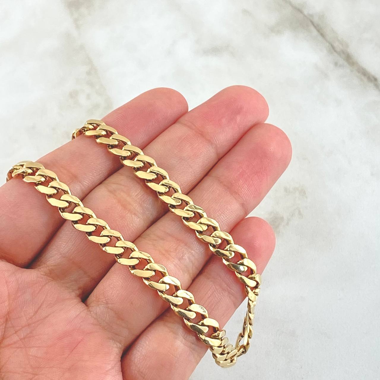 Cadena Cubana 24.1gr / 50cm / 6mm Oro Amarillo Nac.Esp. 18K