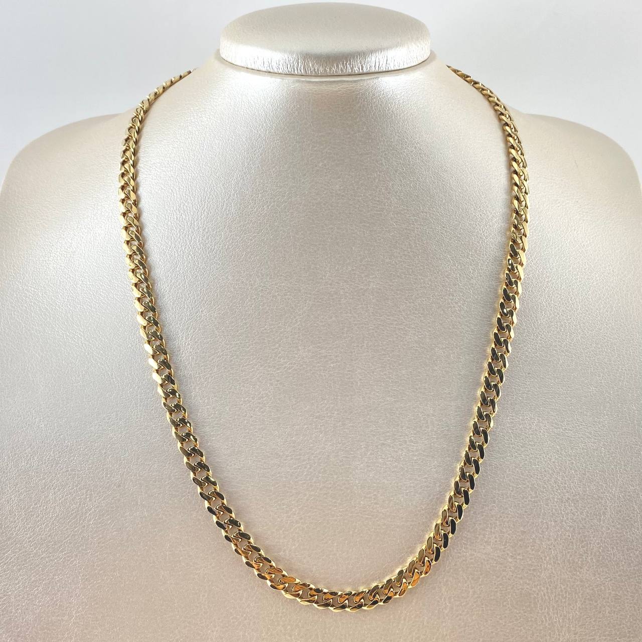 Cadena Cubana 24.1gr / 50cm / 6mm Oro Amarillo Nac.Esp. 18K