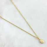 Set Cadena Lazo 0.95gr / 50cm / 1.2mm + Dije San Miguel Arcangel 0.4gr / 1.5cm Mate 1.35gr Oro Amarillo 18K (Oferta)