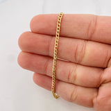 Pulso Cubano 1.15 g / 20.3 cm / 2.3 mm Oro Amarillo 18K