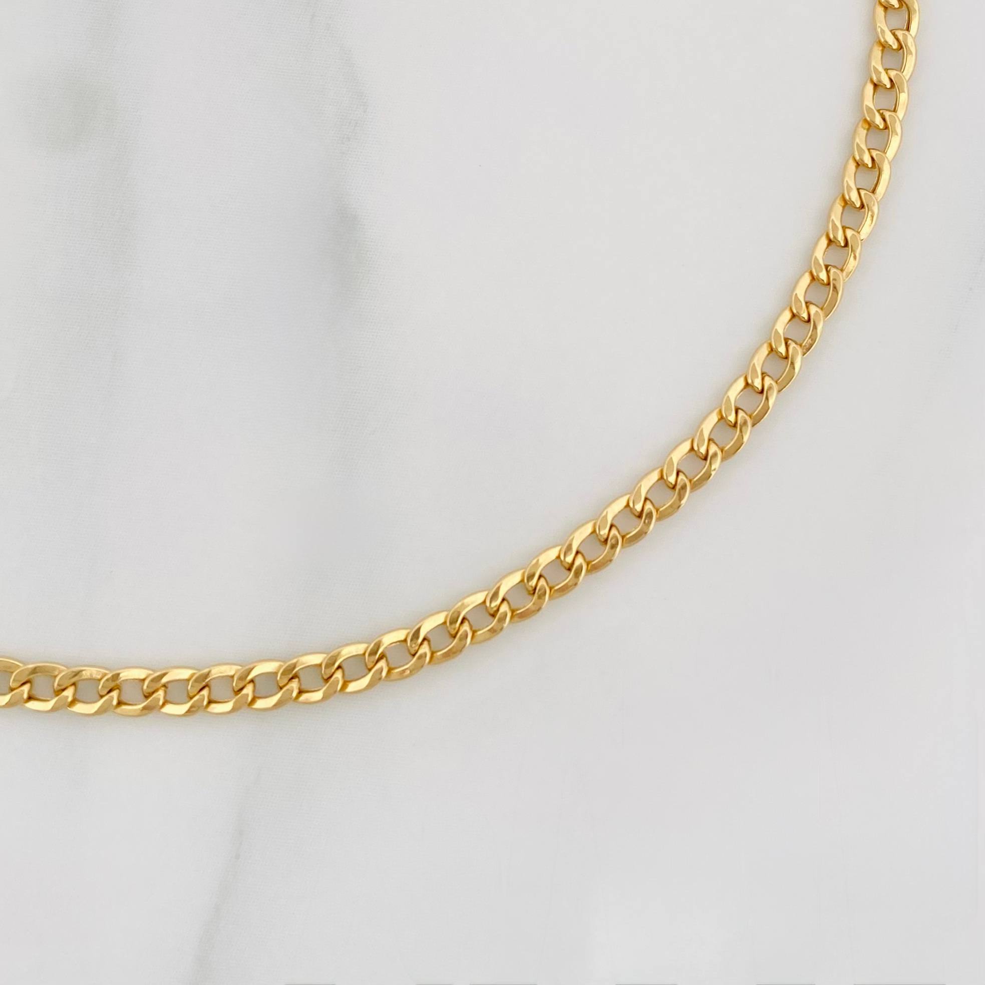 Pulso Cubano 1.15 g / 20.3 cm / 2.3 mm Oro Amarillo 18K