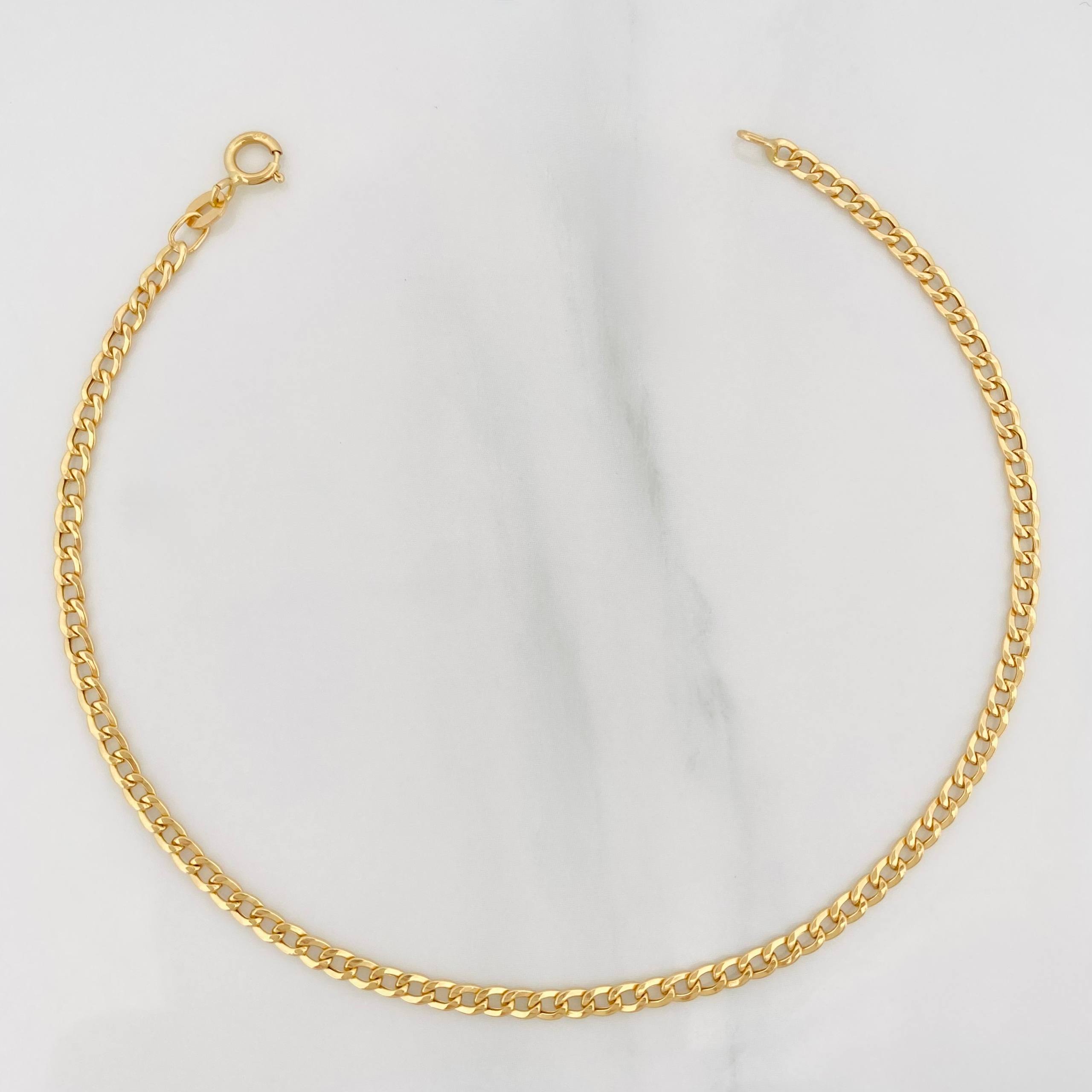 Pulso Cubano 1.15 g / 20.3 cm / 2.3 mm Oro Amarillo 18K