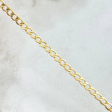 Pulso Cubano 2.2gr / 20.5cm-3.4mm Oro Amarillo +1 18K
