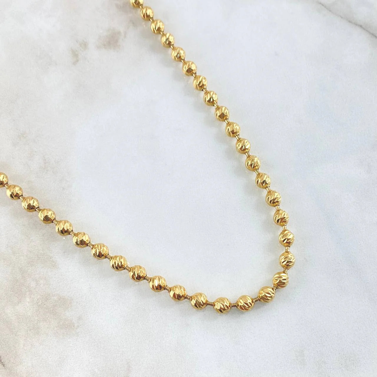 Cadena Militar 6Mm Diamantada 47.75 g / 65.5 cm / 6 mm Oro Amarillo 18K