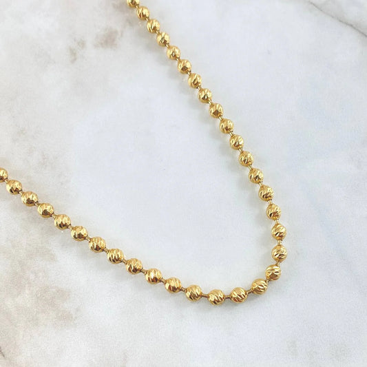 Cadena Militar 6Mm Diamantada 47.75 g / 65.5 cm / 6 mm Oro Amarillo 18K