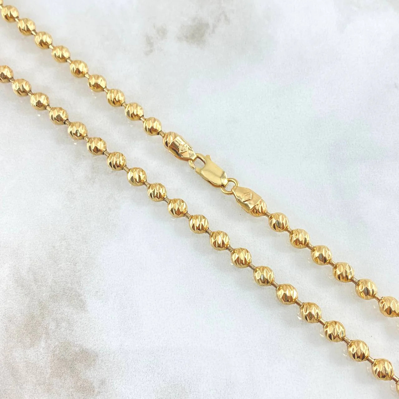 Cadena Militar 6Mm Diamantada 47.75 g / 65.5 cm / 6 mm Oro Amarillo 18K