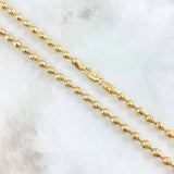 Cadena Militar 6Mm Diamantada 47.75 g / 65.5 cm / 6 mm Oro Amarillo 18K