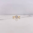 Anillo Solitario 2.6gr / T7 / Circon Blanco Oro Amarillo 18K #