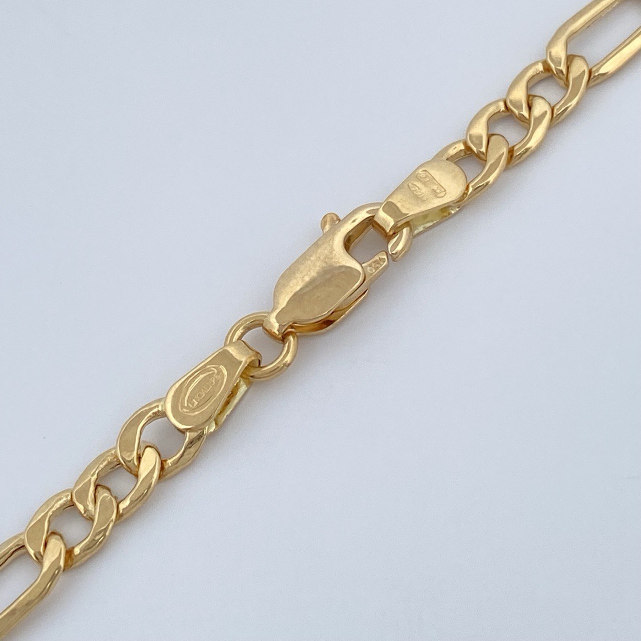 Cadena Figaro 8.5gr / 60.5cm / Oro Amarillo +1 18K +