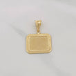 Dije Placa Rectangular 1.15g / 2.8cm Oro Amarillo 18K