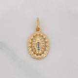 Dije Medalla Virgen Milagrosa 1.65g / 2.3cm Oro Amarillo 18K