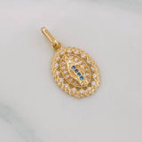 Dije Medalla Virgen Milagrosa 1.65g / 2.3cm Oro Amarillo 18K