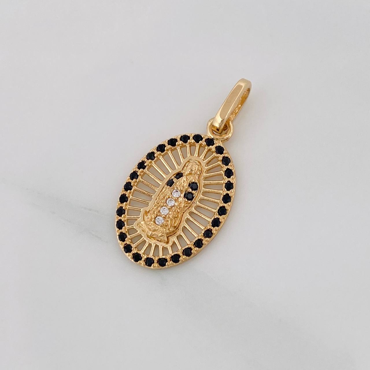 Dije Medalla Virgen Guadalupe 1.65g / 2.5cm Oro Amarillo 18K