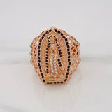Anillo Virgen Guadalupe 7.95g / T10 1/2 Oro Rosa 18K