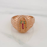 Anillo Virgen Guadalupe 4.55g / T6 1/2 Oro Rosa 18K