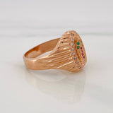 Anillo Virgen Guadalupe 4.55g / T6 1/2 Oro Rosa 18K