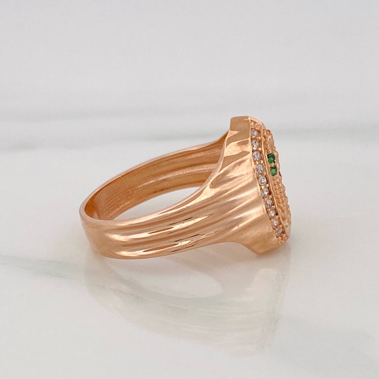 Anillo Virgen Guadalupe 4.1g / T5 3/4 Oro Rosa 18K