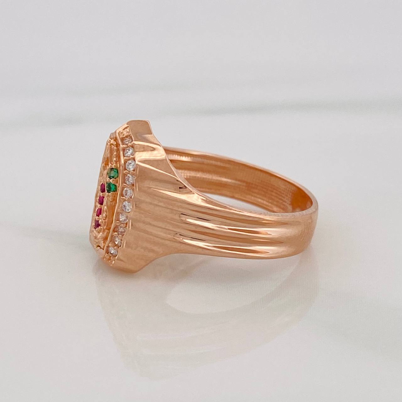 Anillo Virgen Guadalupe 4.1g / T5 3/4 Oro Rosa 18K