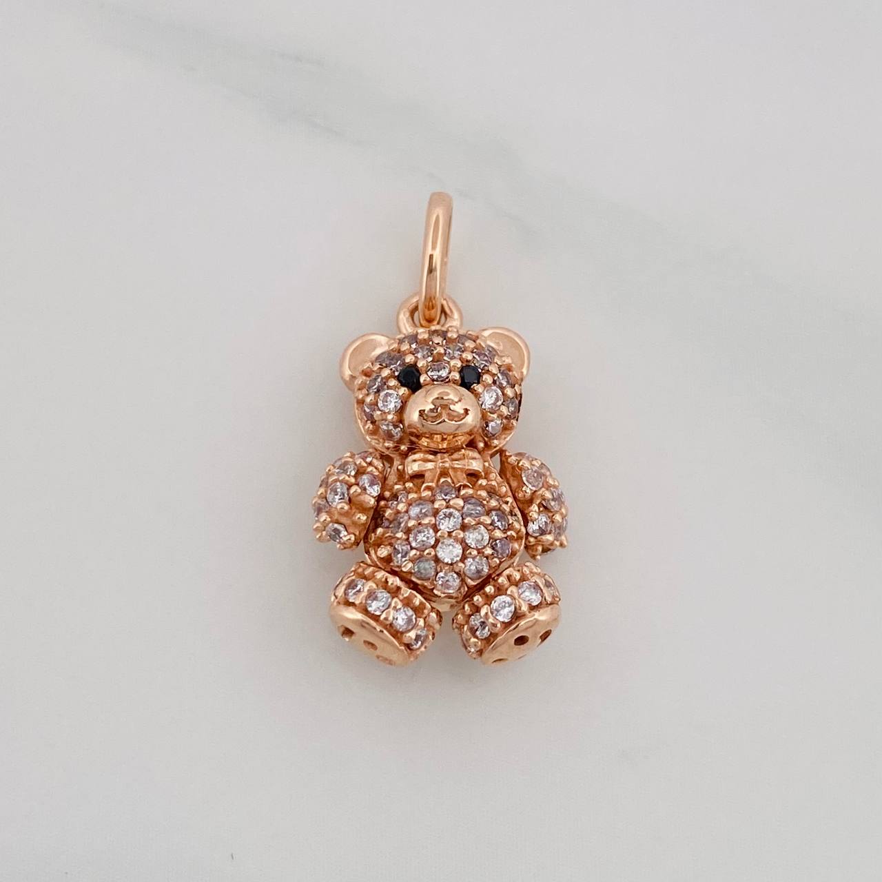 Dije Oso Articulado 2.65g / 2cm Oro Rosa 18K