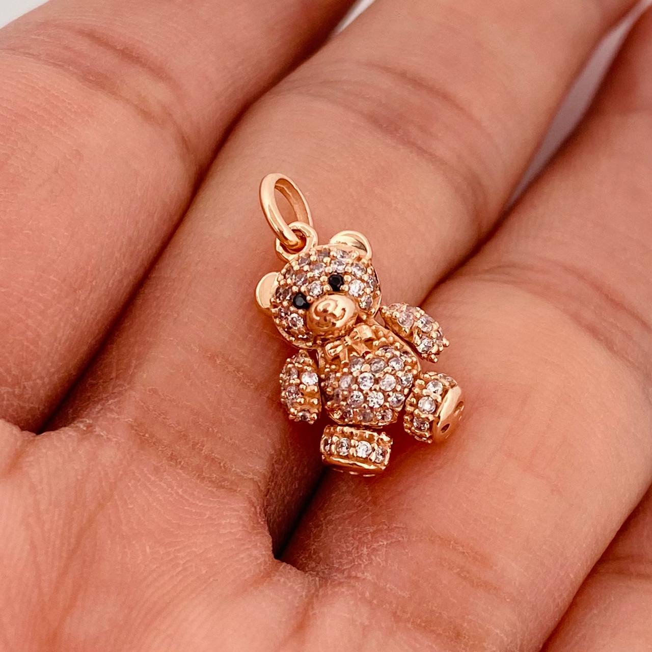 Dije Oso Articulado 2.65g / 2cm Oro Rosa 18K