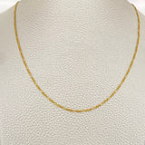 Cadena Figaro 1.7gr / 60.1cm / Oro Amarillo +1 18K %