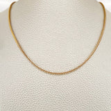 Cadena Franco 5.45gr / 60cm / Dos Oros Amarillo Blanco +3 18K %