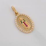 Dije Medalla Virgen Guadalupe 1.6g / 2.4cm Oro Amarillo 18K