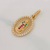 Dije Medalla Virgen Guadalupe 1.6g / 2.4cm Oro Amarillo 18K