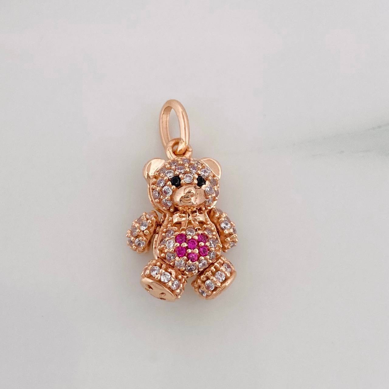 Dije Oso Articulado 2.7g / 2cm Oro Rosa 18K