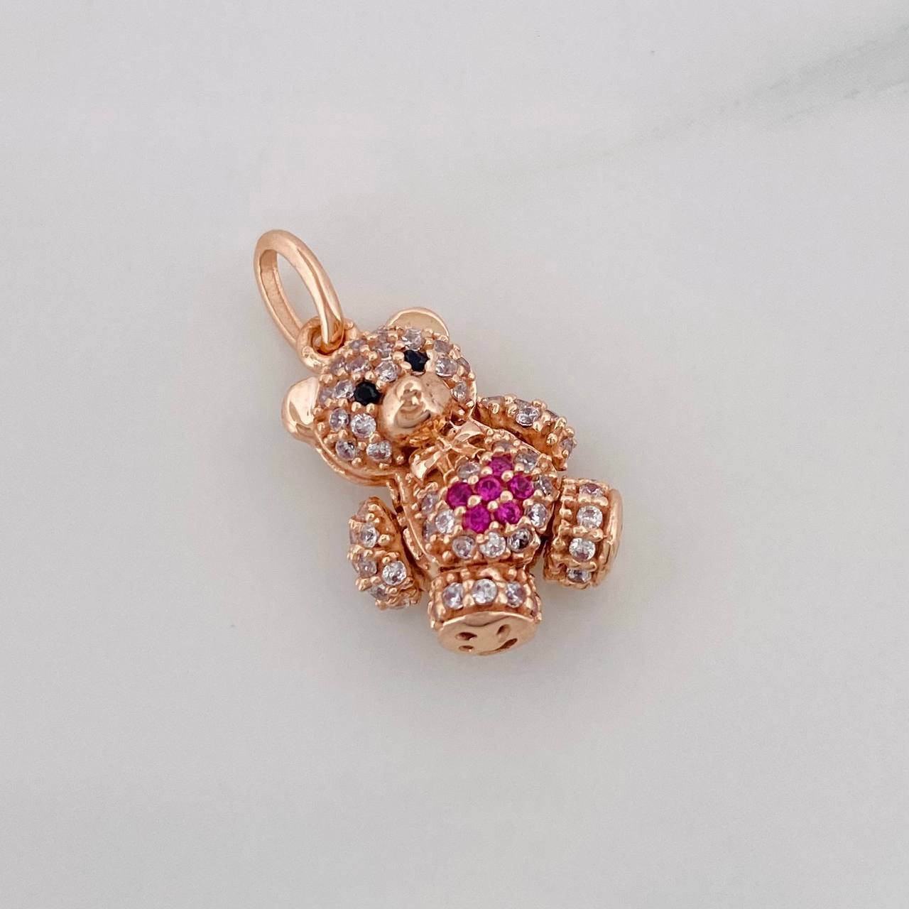 Dije Oso Articulado 2.7g / 2cm Oro Rosa 18K