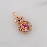 Dije Oso Articulado 2.7g / 2cm Oro Rosa 18K