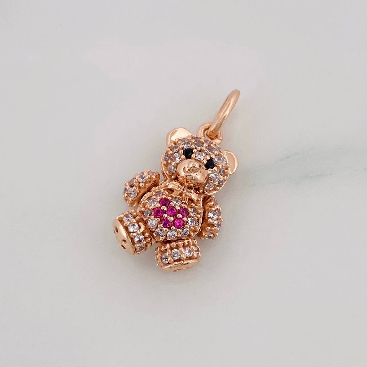 Dije Oso Articulado 2.7g / 2cm Oro Rosa 18K