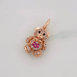 Dije Oso Articulado 2.7g / 2cm Oro Rosa 18K