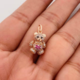 Dije Oso Articulado 2.7g / 2cm Oro Rosa 18K