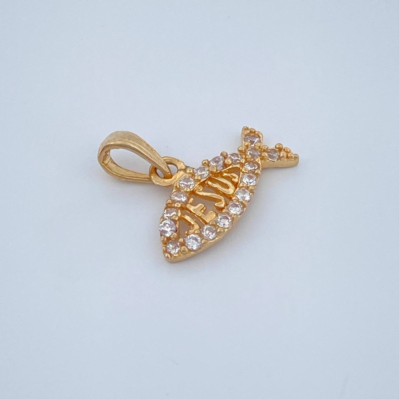 Dije Pez Jesus 0.65gr / 1.3cm / Oro Amarillo 18K &
