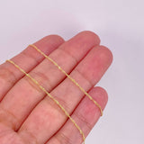 Cadena Singapur 1g / 45cm / 1mm Oro Amarillo 18K