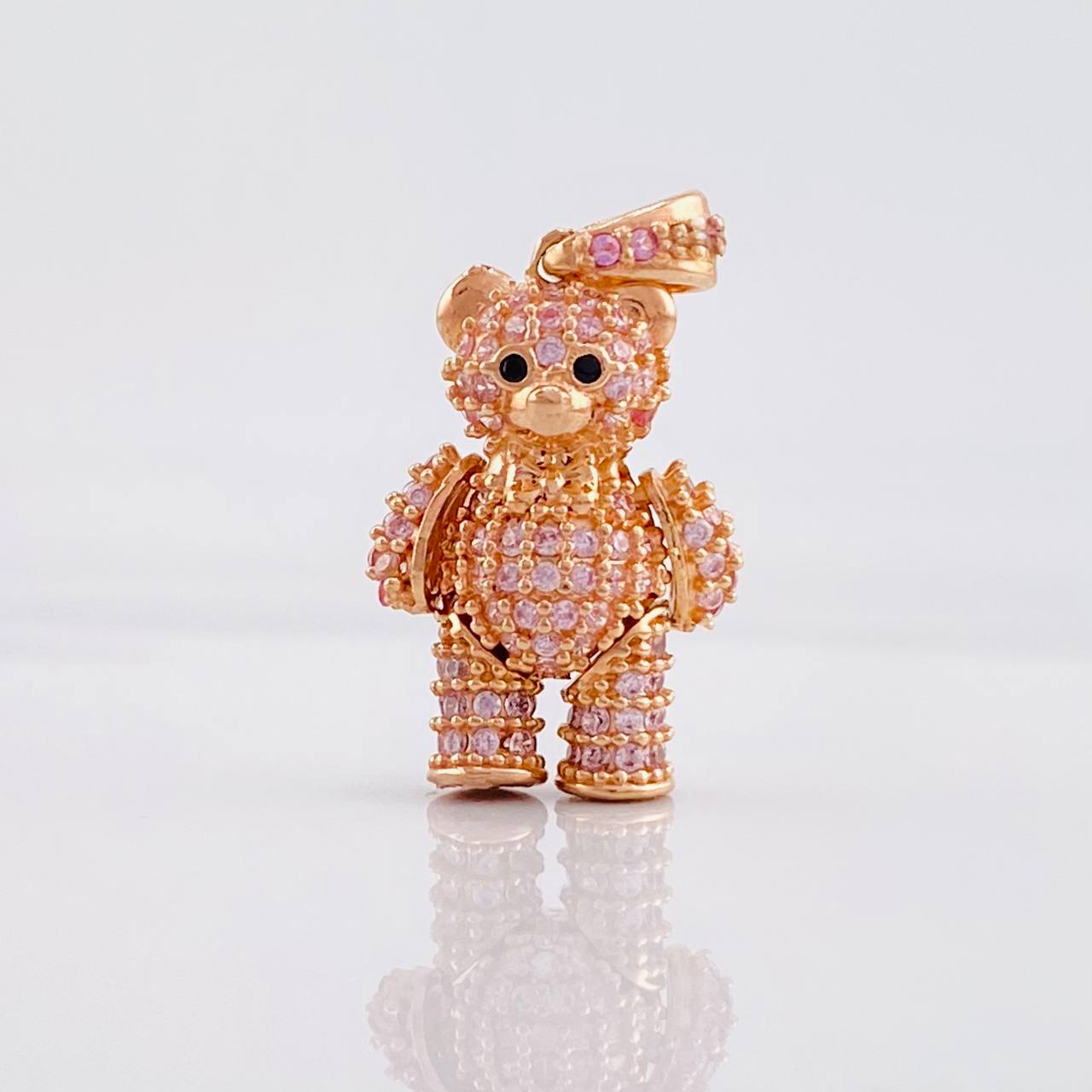 Dije Oso Articulado 3.6g / 2.4cm Oro Rosa 18K