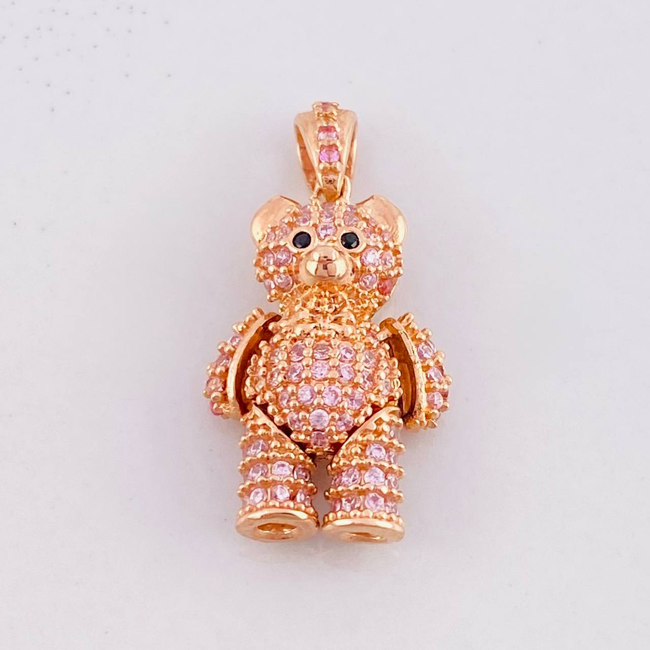 Dije Oso Articulado 3.6g / 2.4cm Oro Rosa 18K