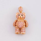 Dije Oso Articulado 3.6g / 2.4cm Oro Rosa 18K